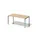 In hoogte verstelbaar bureau,HxBxD 650-850x1600x800mm,blad esdoorn