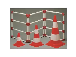 Verkeerskegel klasse 2 50 cm oranje/wit, per stuk