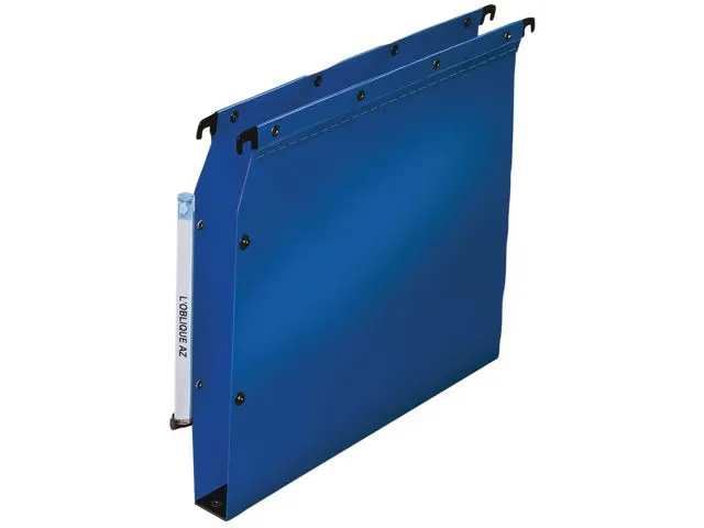Hangmap LOblique A4 PP 30mm U-bodem blauw/doos à 10 stuks
