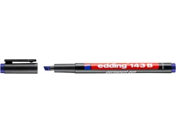 Viltstift edding 143 schuin 1-3mm blauw