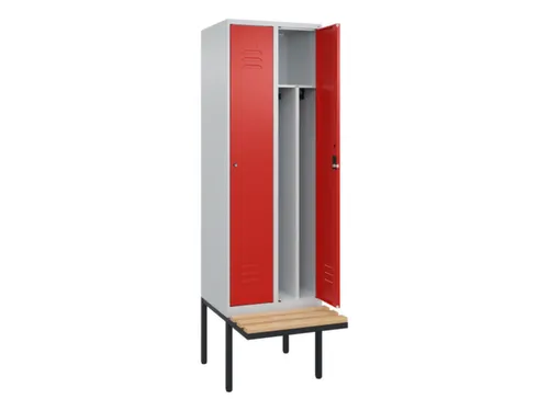 locker voor scheiding van kleding,HxBxD 2120x600x815mm,2vak