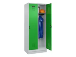 locker,HxBxD 1950x800x500mm,2vak,vak B 400mm,draaigrendel,sokkel
