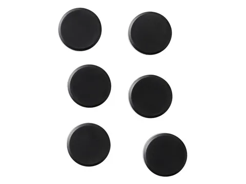 Magneet Naga Rond Zwart 3 cm 6 Stuks