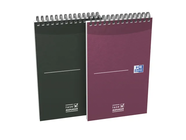 task manager 125x200mm Essen tials 140 pages 2 colors assorted