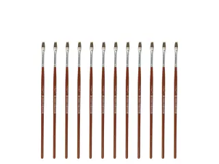 Penseel Kangaro Serie 121 plat Nr. 2 geitenhaar doos 12 stuks - 1