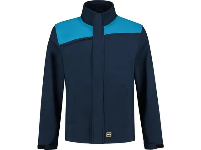 Tricorp Bicolor 402021 softshell, marineblauw/rood, maat 8XL, per stuk