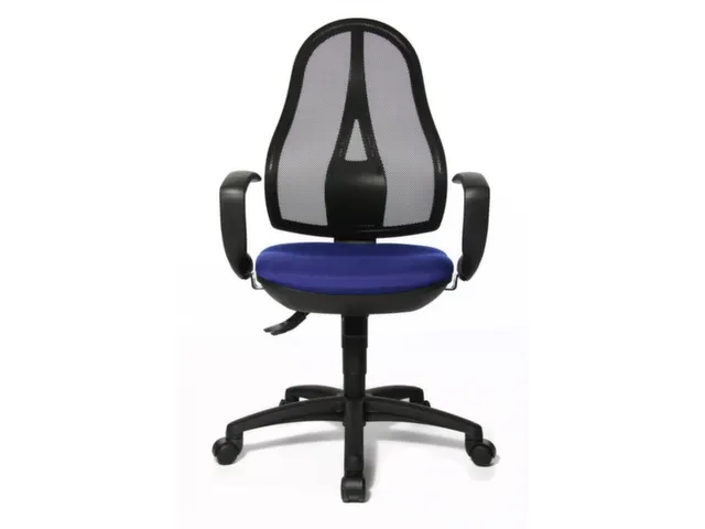 Bureaustoel Zitting Blauw Netrug Zwart Zitting H X B X D 430-510X 480X