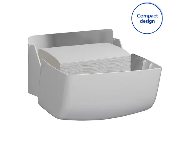 Handdoekdispenser Aquarius voor i-vouw mini wit 6956