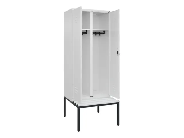 locker voor scheiding van kleding,HxBxD 2120x800x815mm,2vak
