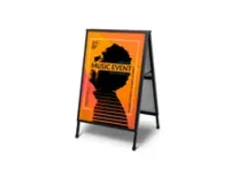 OUTLET Stoepbord Slide-In A1 zwart