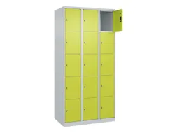 lockerkast,HxBxD 1850x900x500mm,3x5vakken,vak B 300mm,cil.-slot