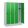 schoollocker,HxBxD 1630x1200x500mm,4vak,vak B 300mm,draaigrendel