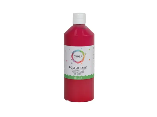 Plakkaatverf Qrea rood 500ml