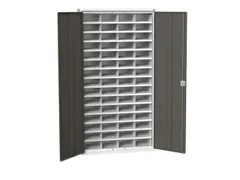 post-/sorteerkast 2000x1050x350mm 4x15vakken RAL7035+RAL7016