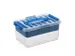 Q-line opbergbox 6L met bakje transparant blauw - 30x20x14,5cm