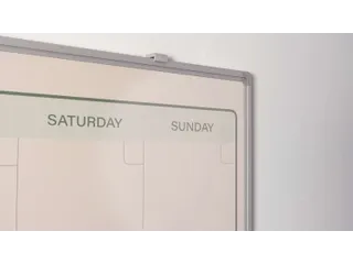 Weekplanner Elegance Engels softline profiel 8mm 90x120cm aluframe - 6