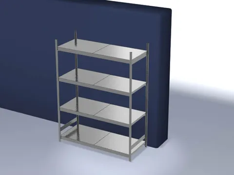 breedvakstelling,grondveld,HxBxD 2500x2070x835mm,vakl. 350kg