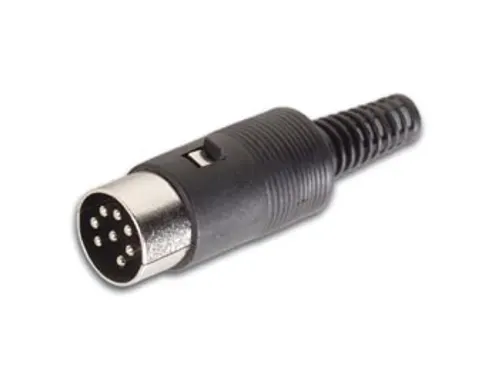 Mannelijke Audio Din Plug - 8P - Zwart