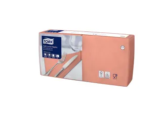 Tork 477863 Soft Lunchservet Advanced Perzik 33x33cm - 1
