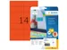 HERMA 5059 Verwijderbare etiketten A4 105x42,3mm Rood 280 stuks