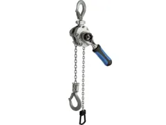 aluminium takel,trekbel. 500kg,hef H 1,5m,1strengen