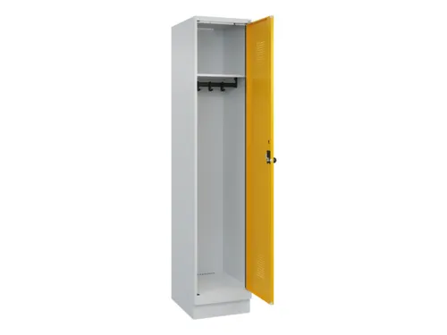 locker,HxBxD 1950x400x500mm,1vak,vak B 400mm,draaigrendel,sokkel