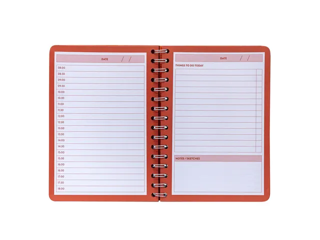 Dagplanner Pukka Pad Bloom A5 ongedateerd zwart