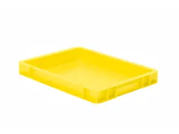 Euronorm-Stapelbak 4.5l 50x 400x 300mm Wanden/Bodem Gesloten Geel
