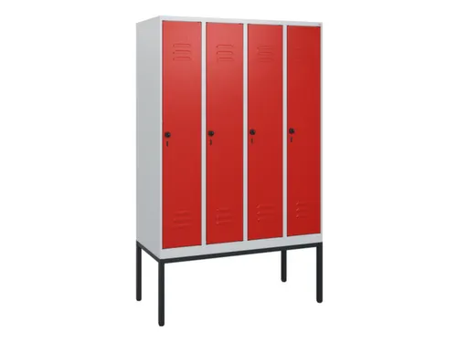 locker,HxBxD 1950x1200x500mm,4vak,vak B 300mm,draaigrendel