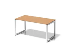 bureau,HxBxD 740x1600x800mm,blad beuken,sledeframe verkeerswit