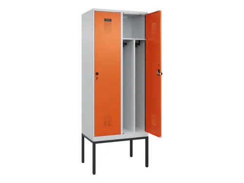 locker voor scheiding van kleding,HxBxD 2120x800x500mm,2vak