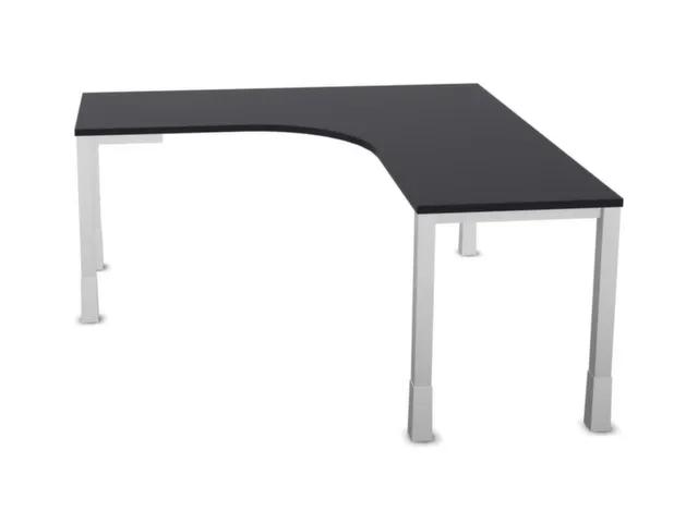 bureau à retour à hauteur réglable,HxlxP 720-840x1600x1600mm,CC-noi