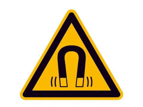 Waarschuwingsbord,V. Binnen/Buiten,Waarschuwing: Magnetisch Veld
