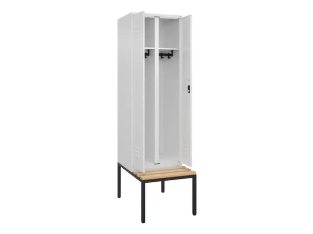 locker voor scheiding van kleding,HxBxD 2120x600x815mm,2vak