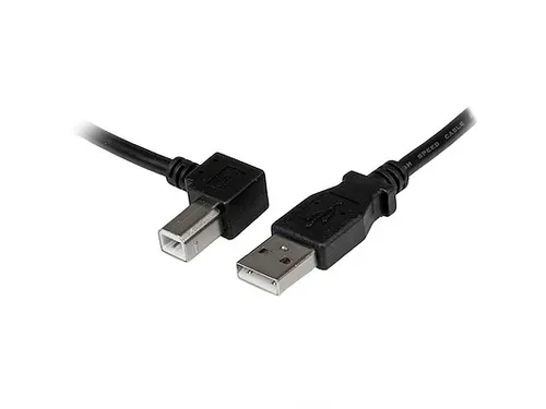 1m USB 2.0 A naar linkshoekige B-kabel M/M