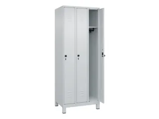 locker,HxBxD 1950x750x500mm,3vak,vak B 250mm,draaigrendel,voeten - 2