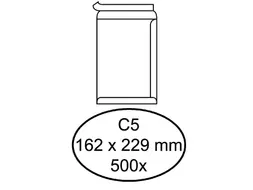 Envelop Quantore Akte C5 162x229mm Zelfklevend 100gr Wit