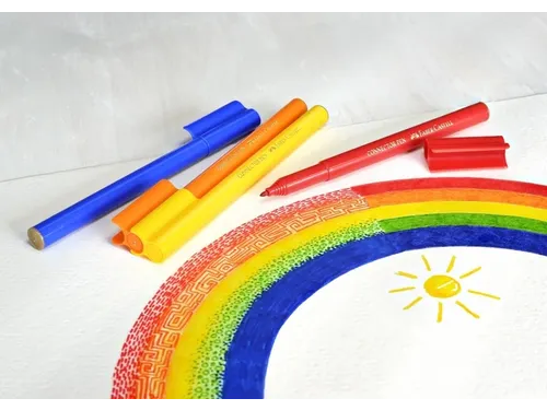Kleurstiften Faber-Castell Connector assorti koffer à 60 stuks