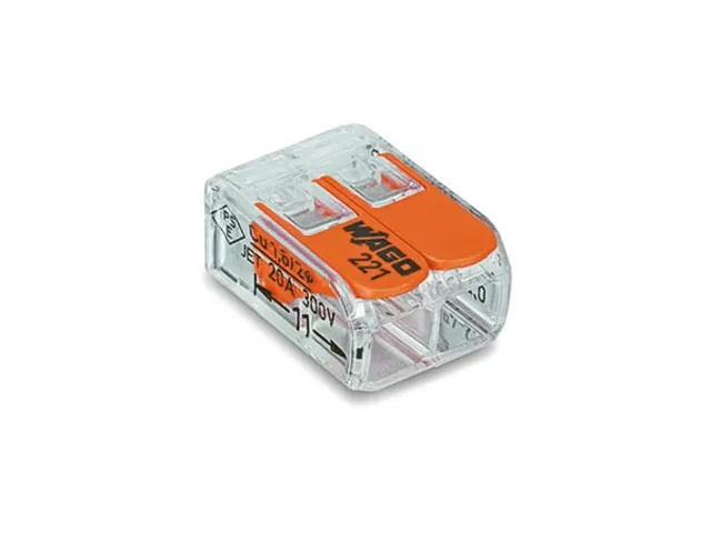 Compacte Verbindingsklem 2 x 0.2 - 4mm² Voor Alle Kabelsoorten