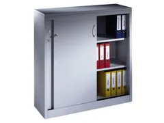 Schuifdeurkast Hxbxd 1200X1200X400Mm 2Legborden Afdekplaat Ral7035