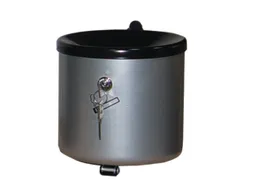 Veiligheidswandasbak Zilver 2.4 liter 145x150mm Kantelbaar Slot