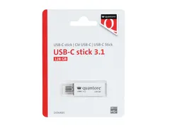 USB stick 3.1 Quantore USB-C 128GB zilver