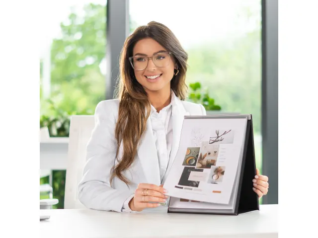 Chevalet Rillstab Modèle de table A4 Vertical 20 Pochettes