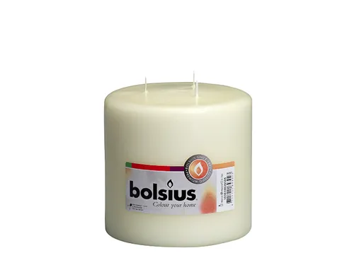 Bolsius 3-lonten kaars 150/150 Ivoor 2 Stuks