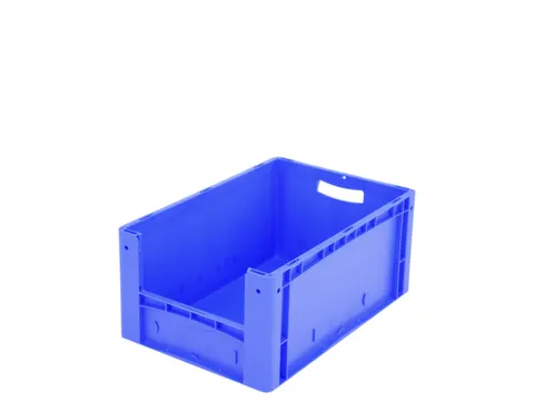 Euronorm Stapelkrat M. Grijpopening Pp 270x600x400mm Blauw