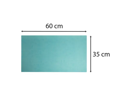 Onderlegger PU 35x60 cm tropisch/cyaan