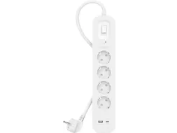 Belkin Spanningsbeveiliger met 4 stopcontacten Wit