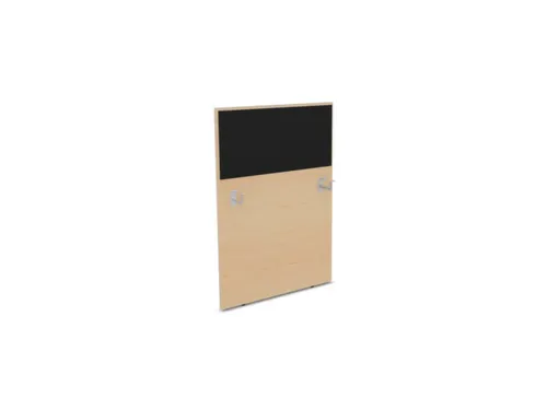 baliepaneel,v. bureau,aanbouw links,B 800mm,NE-esdoorn,BN8033-zwart