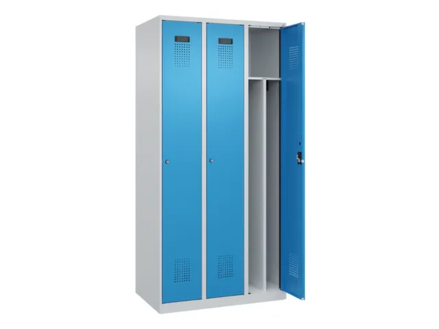 locker voor scheiding van kleding,HxBxD 1850x900x500mm,3vak