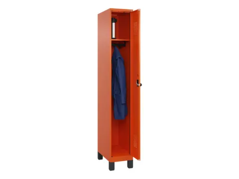 locker,HxBxD 1950x300x500mm,1vak,vak B 300mm,draaigrendel,voeten